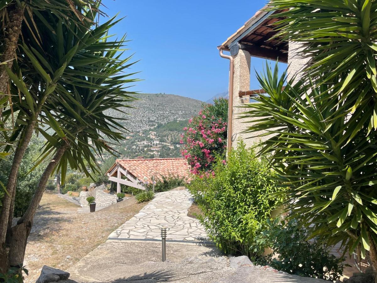 Rez De Jardin, Entre Mer Et Montagne Levens Exterior photo